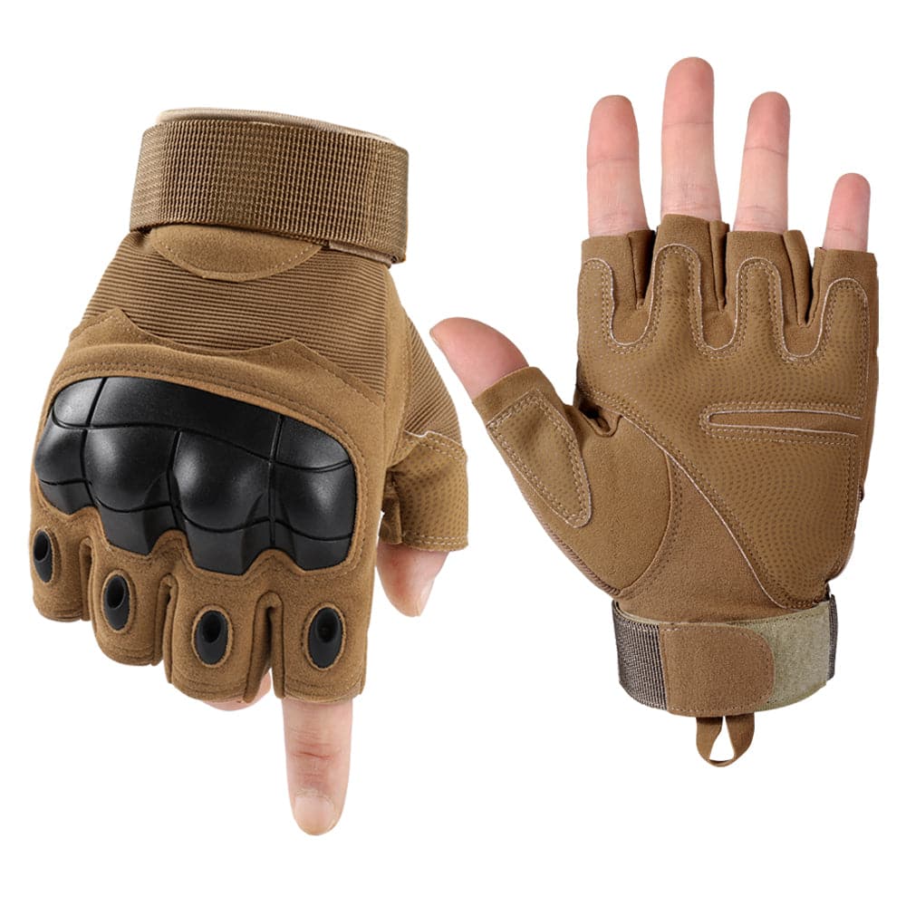Hunting Work Driving Anti-Skid Tactical Fingerless Gloves-6
