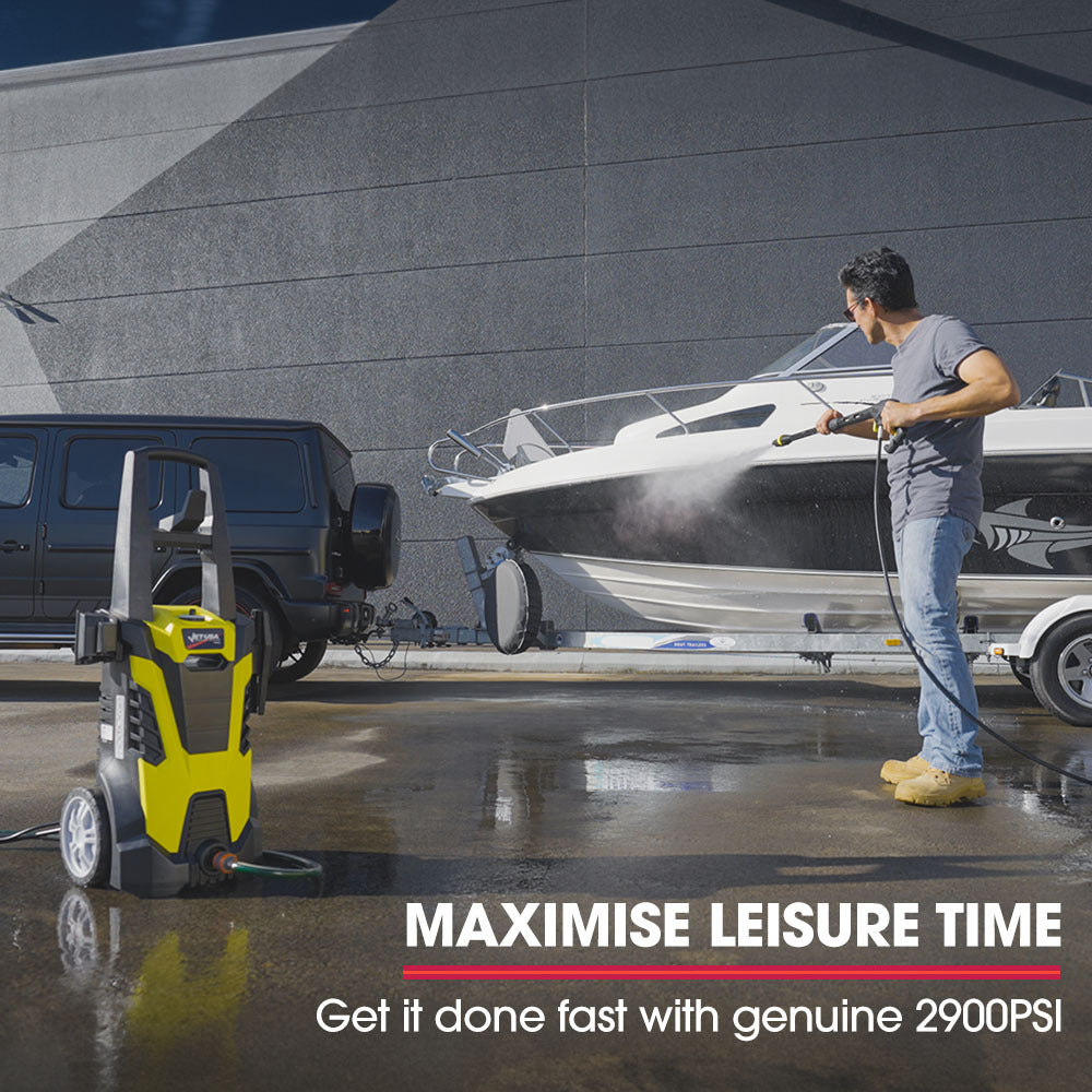 NNEMB RX540s Electric High Pressure Washer-2900PSI 2 Nozzles-Brush Head-Deck Cleaner-Detergent Bottle-1