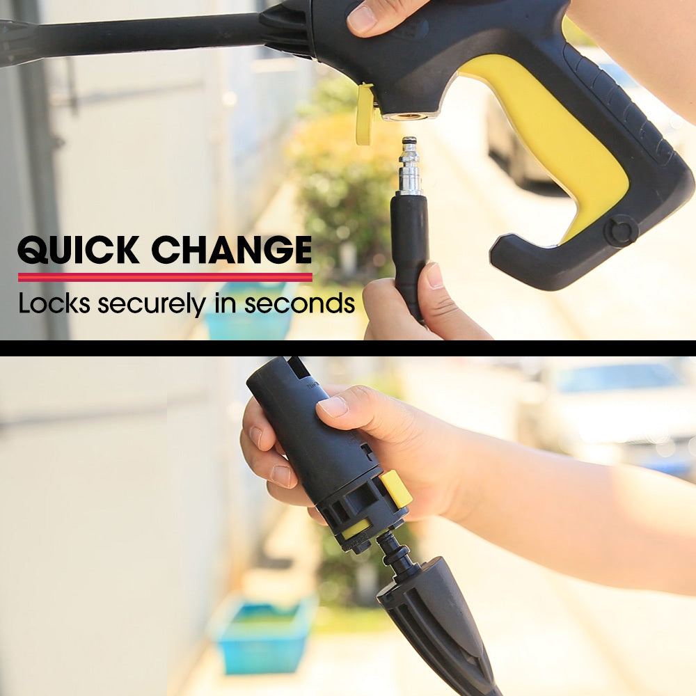 NNEMB RX540s Electric High Pressure Washer-2900PSI 2 Nozzles-Brush Head-Deck Cleaner-Detergent Bottle-3