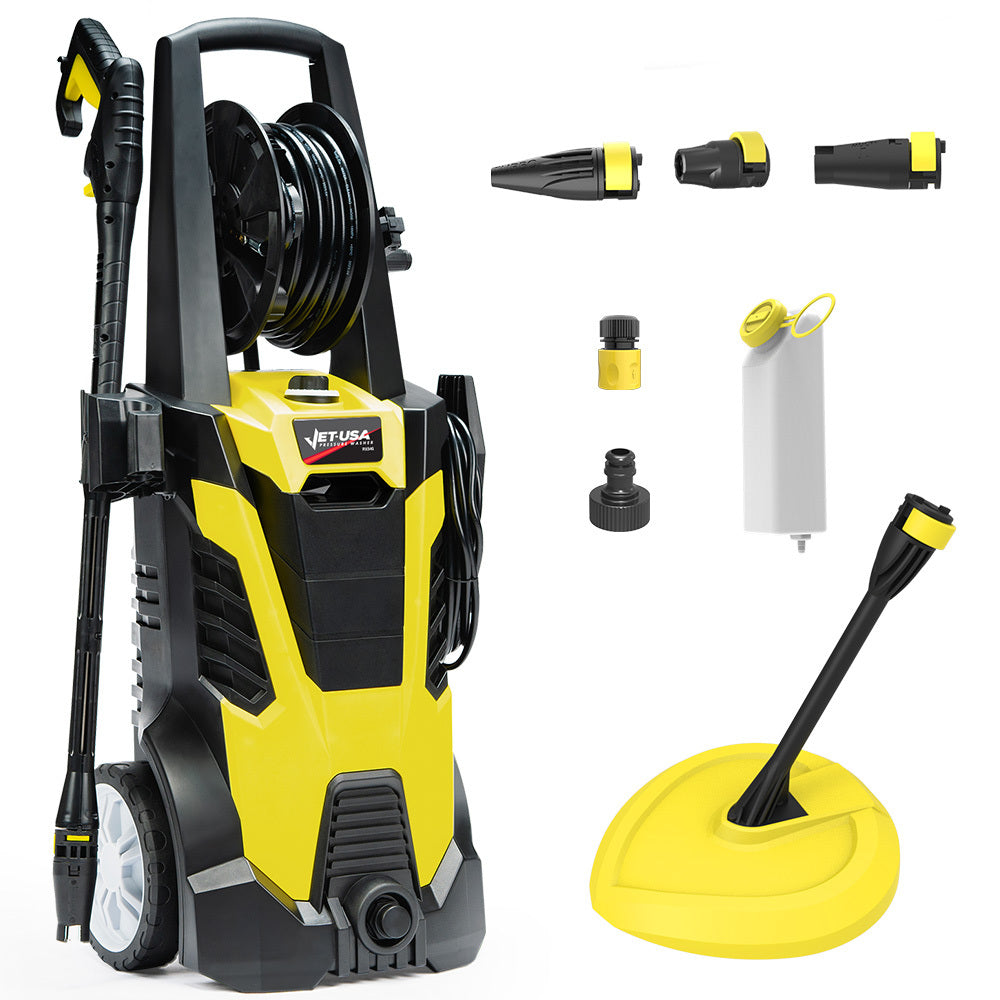 NNEMB RX540 Electric High Pressure Washer-2800PSI 2 Nozzles-Brush Head-Deck Cleaner-Detergent Bottle-10M Hose-0