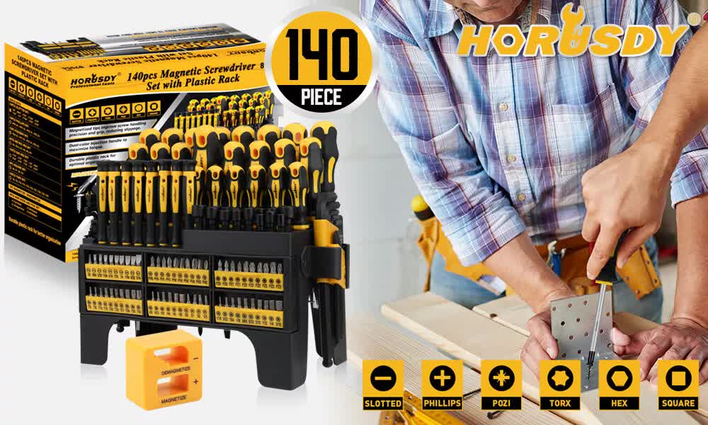 NNEDSZ 140Pcs Magnetic Screwdriver Set Hex Key Magnetizer Demagnetizer Precision Screwdriver-2