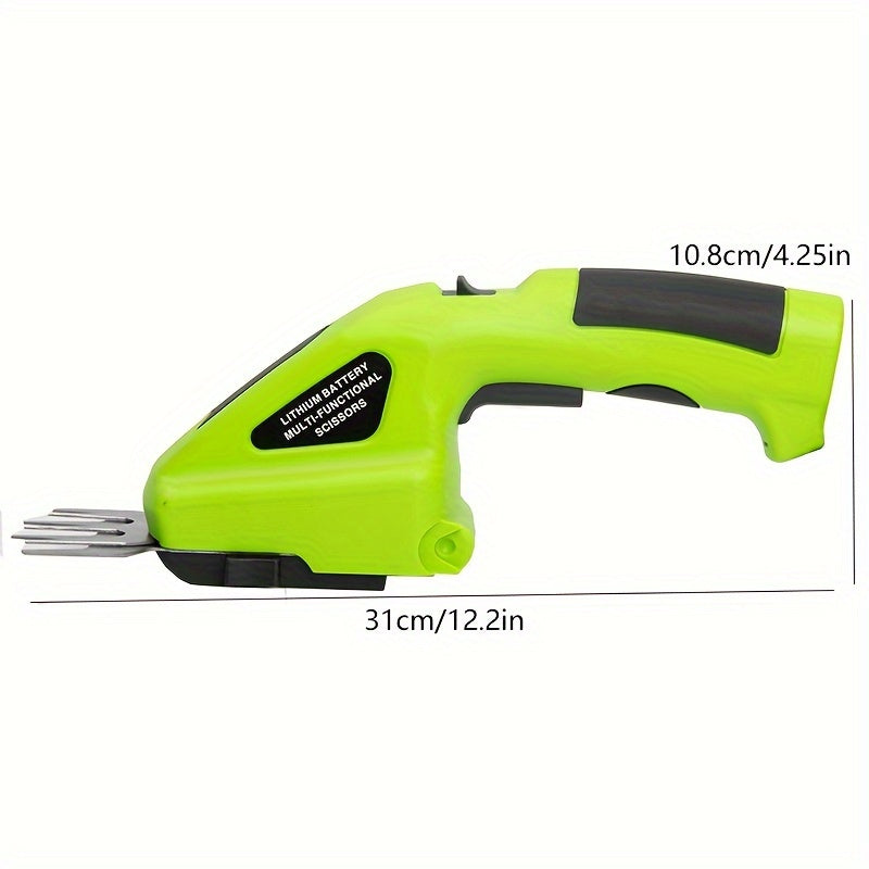Akuton 2-in-1 Ruoho- ja Pensasleikkuri – USB-ladattava, Kevyt Käsimalli
