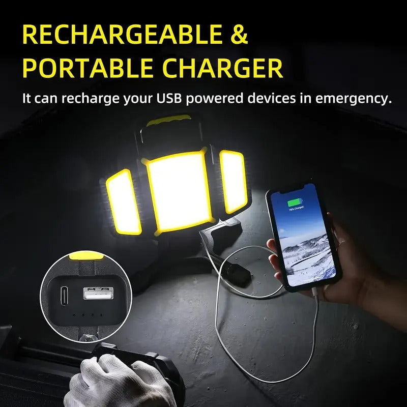 Magnetic Portable LED Work Light Rechargeable-4